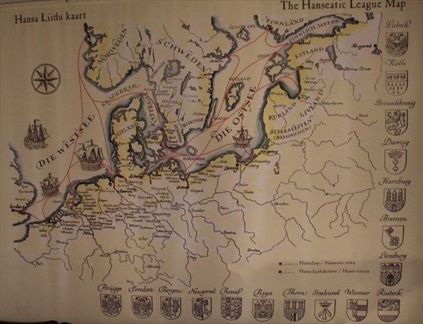 090-Карта Ганзейского союза